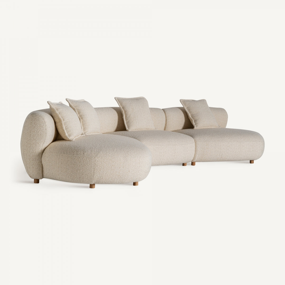 Canapé modulable 4-5 places en tissu beige | Vical Zakupi - Image 2