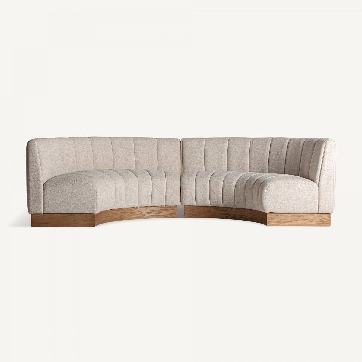 Canapé modulable en tissu beige | Vical Lurcy - Image 2