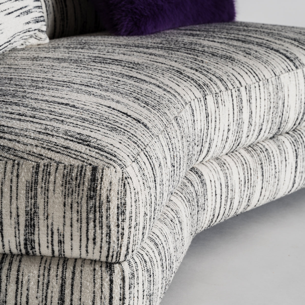 Canapé modulable en tissu blanc marbré | Vical Bredsand - Image 2