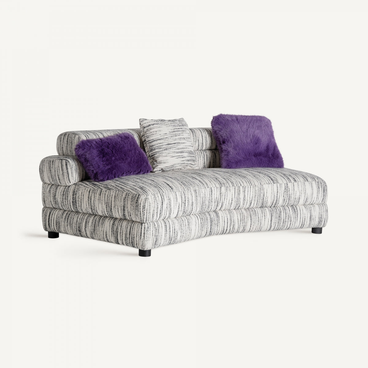 Canapé modulable en tissu blanc marbré | Vical Bredsand - Image 4
