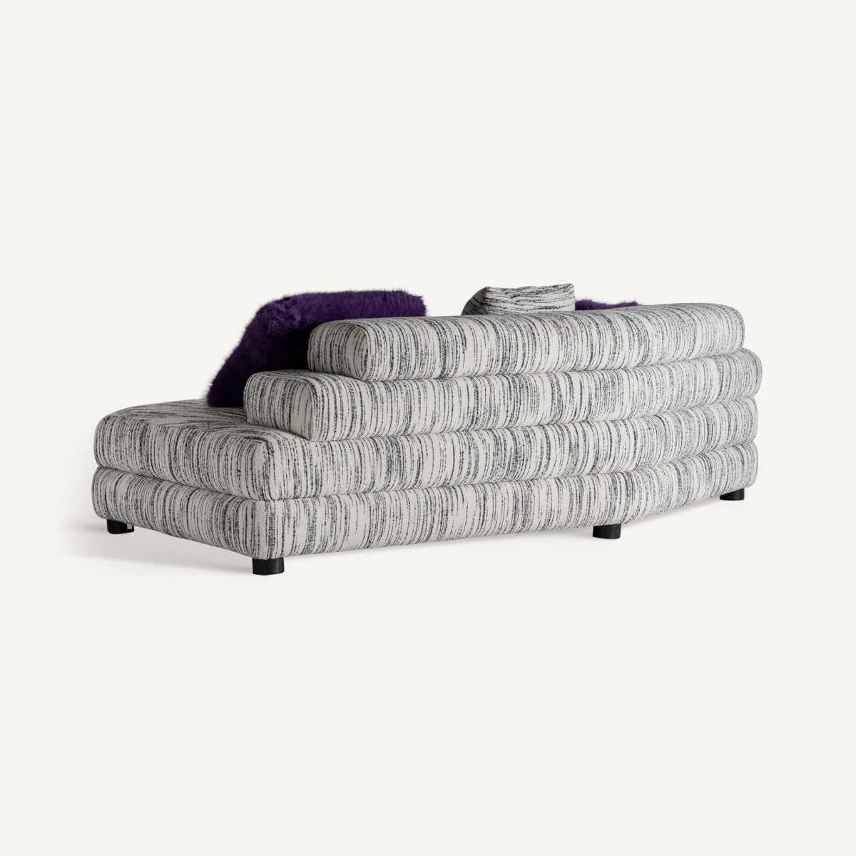 Canapé modulable en tissu blanc marbré | Vical Bredsand - Image 6