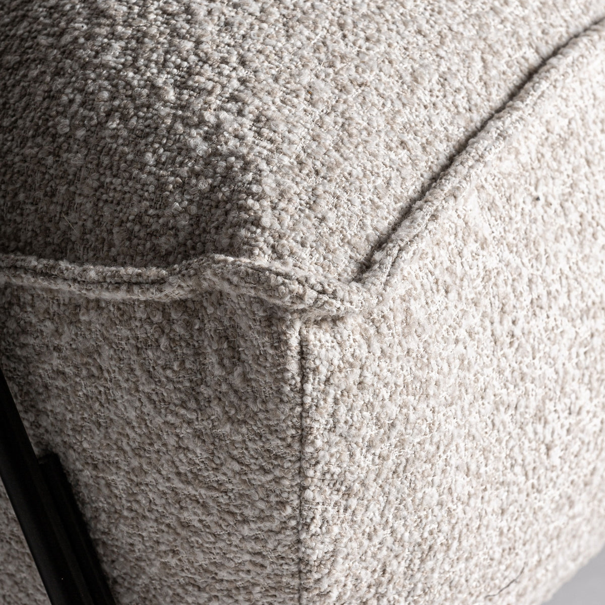 Chaise à bascule en tissu beige | VICAL Zwalm - Image 8