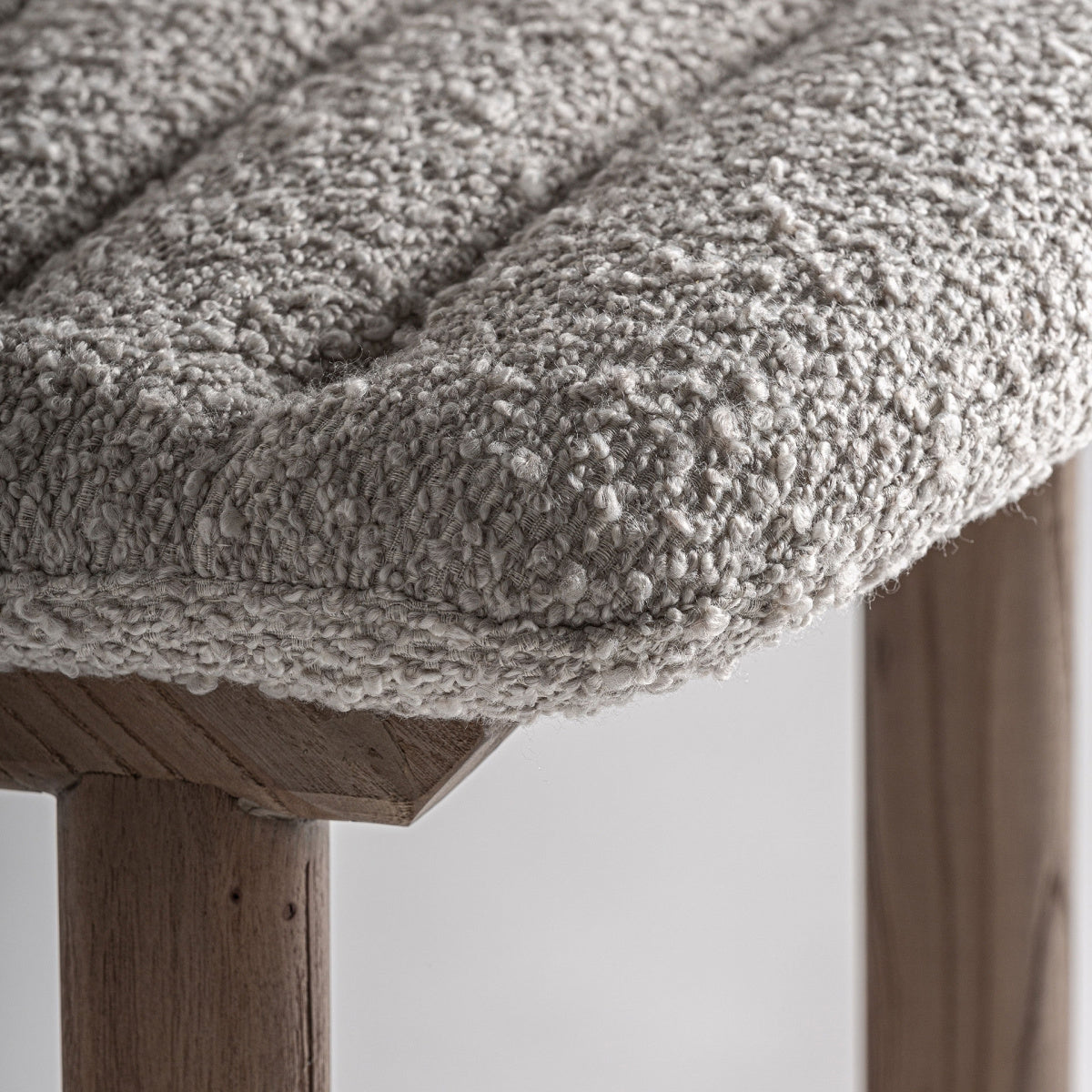 Chaise de bar en tissu beige | VICAL Jacquard - Image 8