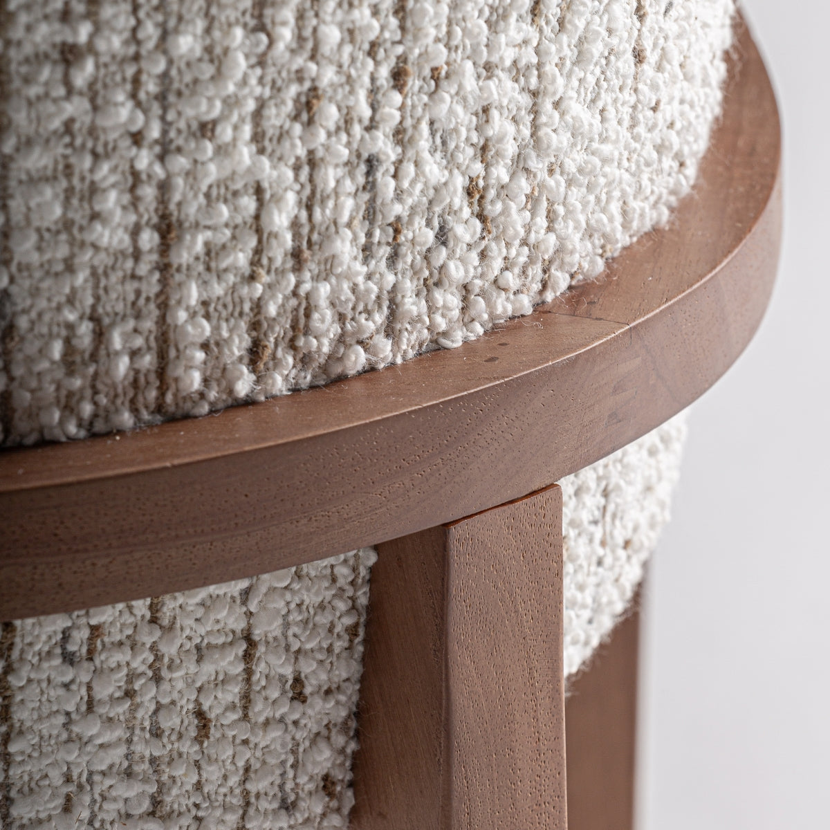 Chaise de salle à manger bouclé crème | VICAL Erbach - Image 7