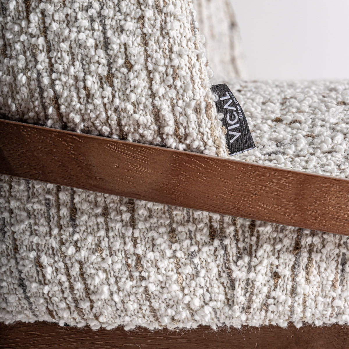 Chaise de salle à manger bouclé crème | VICAL Erbach - Image 9