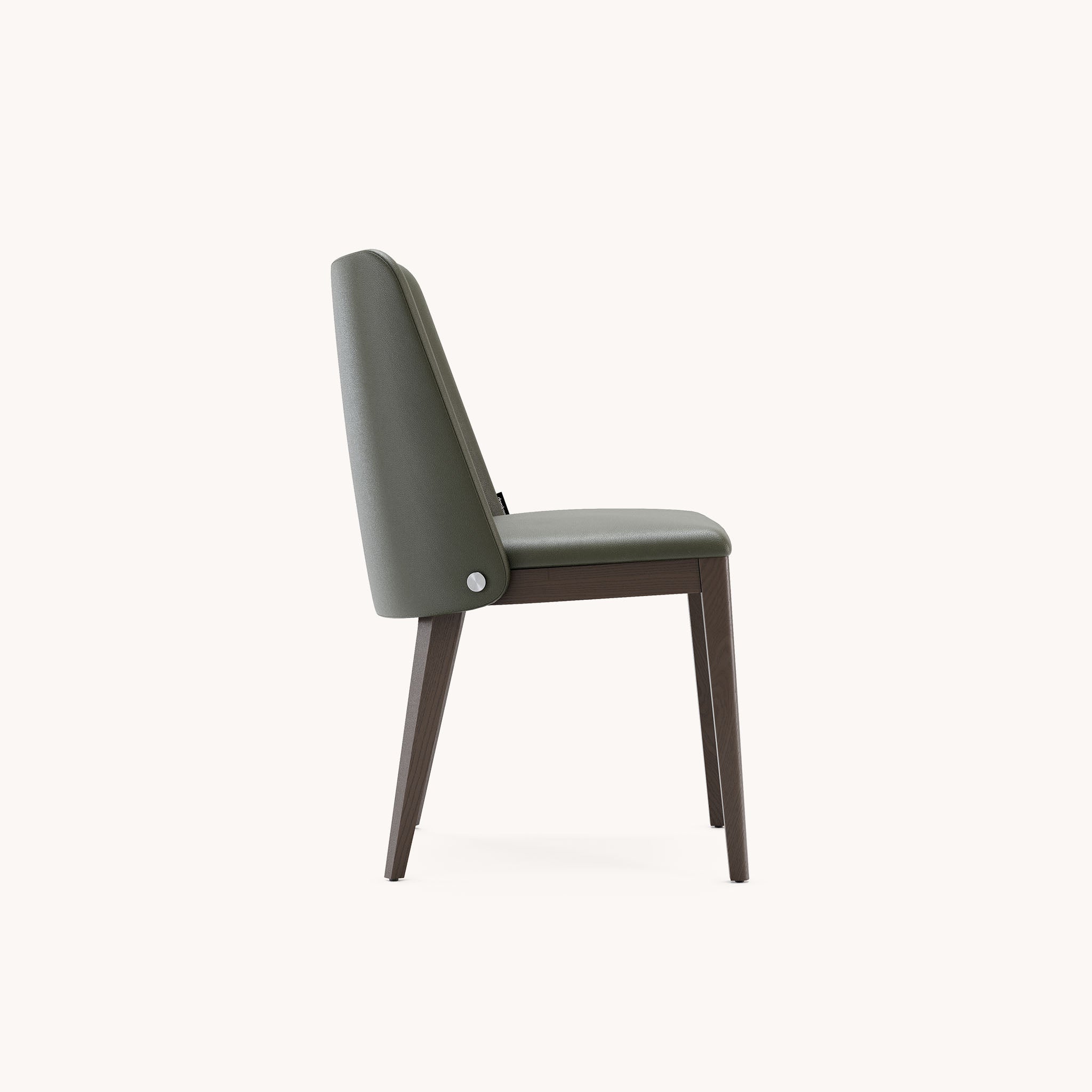 Chaise de salle à manger en cuir vert | Domkapa Louise - Image 5