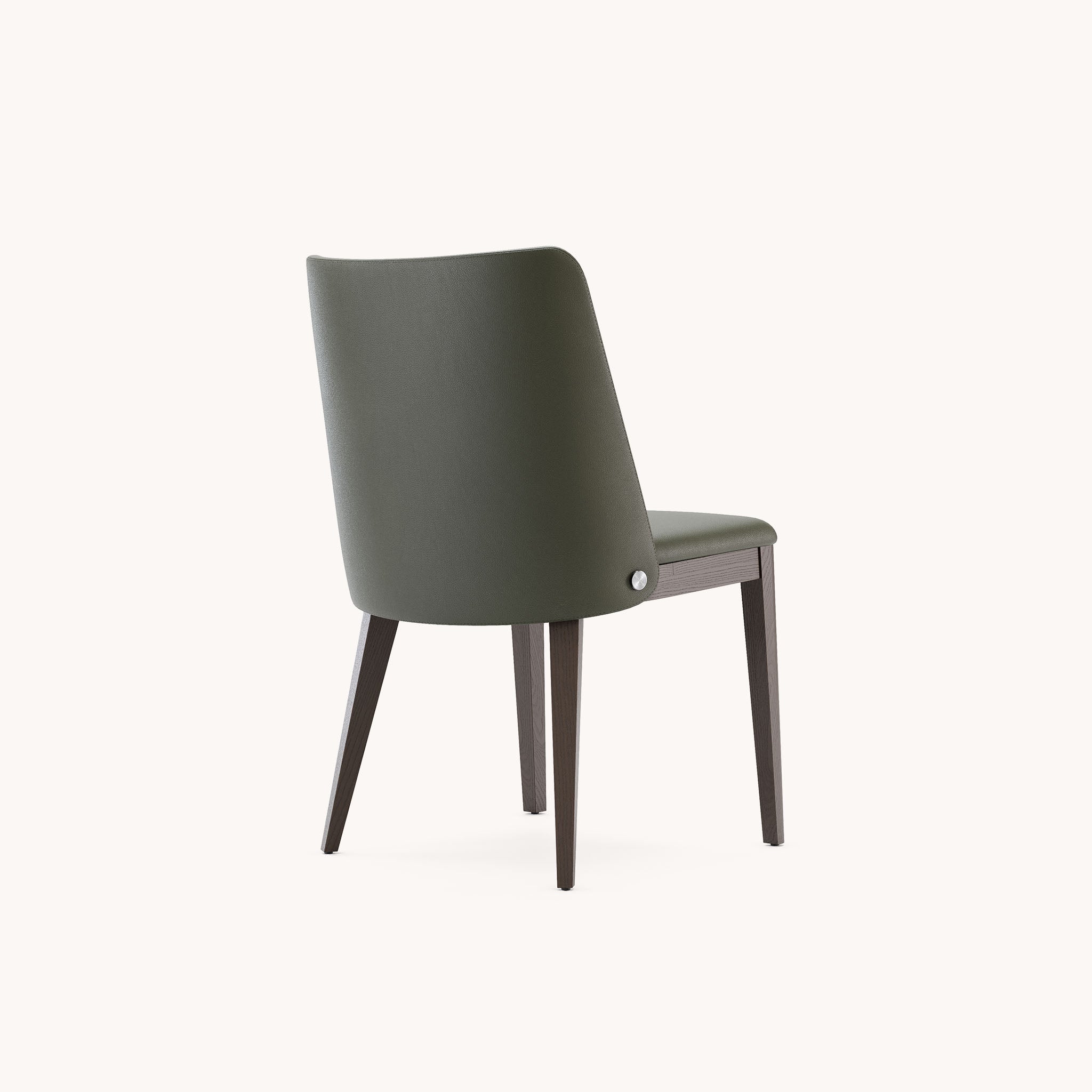Chaise de salle à manger en cuir vert | Domkapa Louise - Image 6