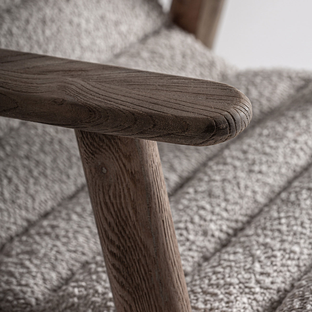 Chaise de salle à manger en tissu beige | VICAL Jacquard 2 - Image 7