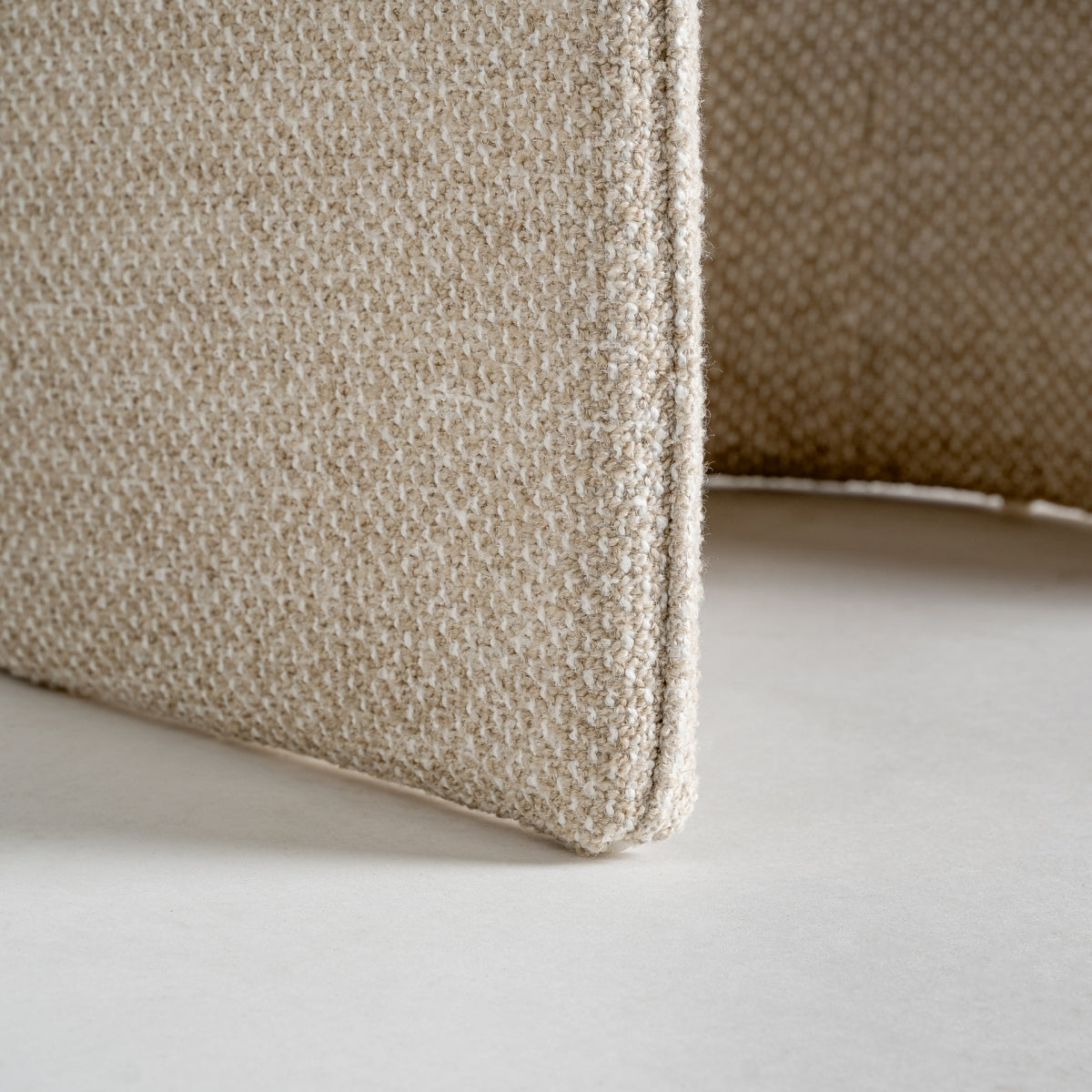 Chaise de salle à manger en tissu beige | Vical Mayun - Image 6
