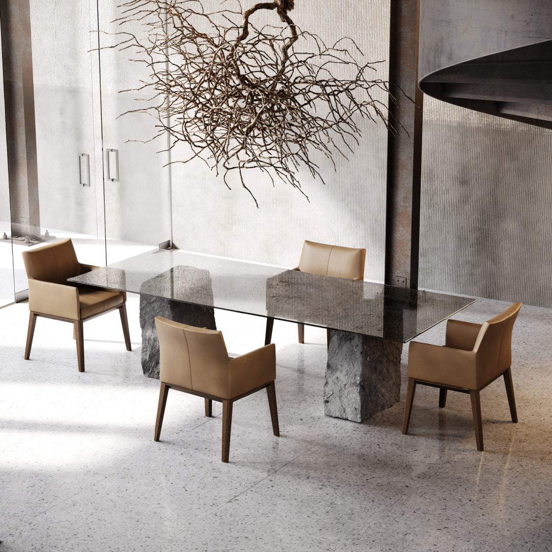 Chaise de salle à manger en tissu bleu | Domkapa Carter - Image 6