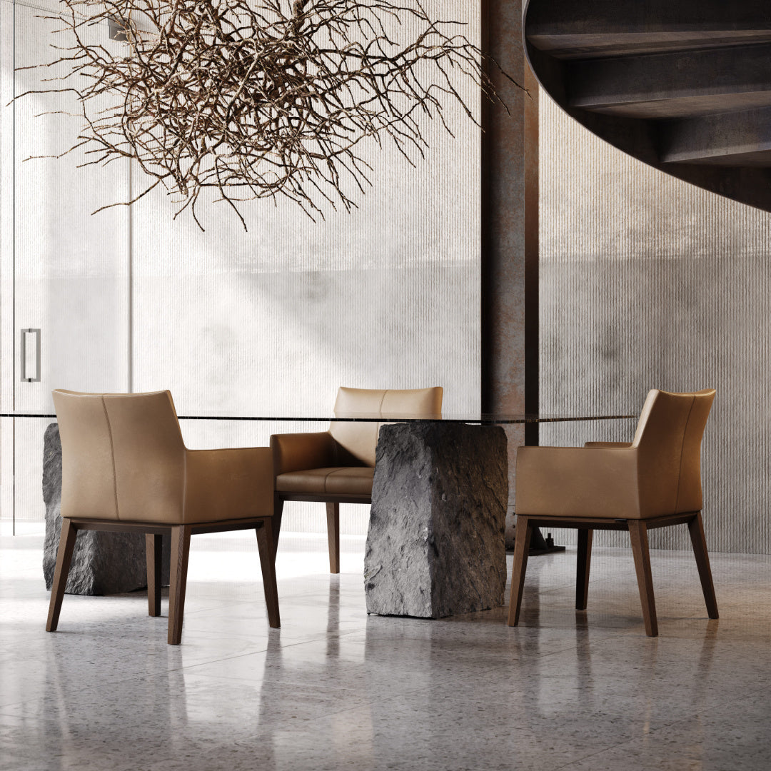 Chaise de salle à manger en tissu bleu | Domkapa Carter - Image 7