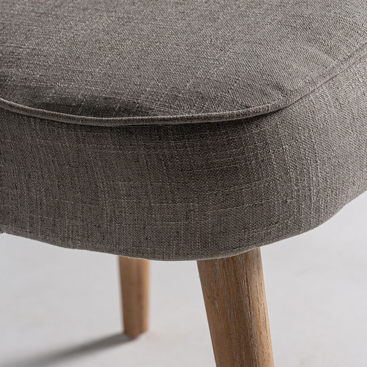 Chaise de salle à manger en tissu gris | Vical Calce - Image 7