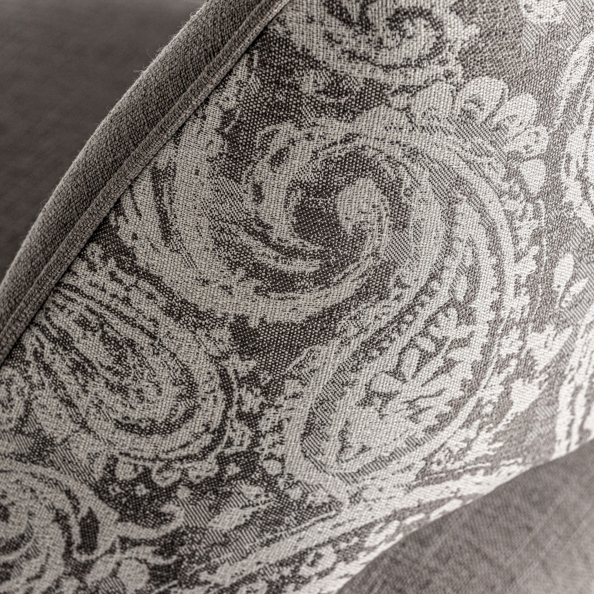 Chaise de salle à manger en tissu gris | Vical Calce - Image 9