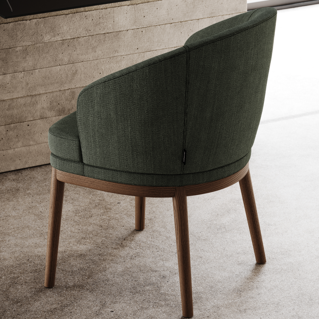 Chaise de salle à manger en tissu rose | Domkapa Ruth - Image 6
