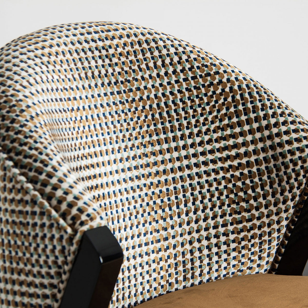 Chaise de salle à manger en velours jaune | Vical Brillon - Image 6