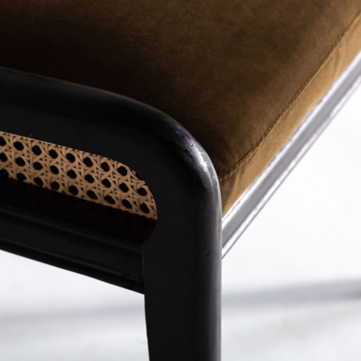 Chaise de salle à manger en velours marron | VICAL Velburg - Image 5