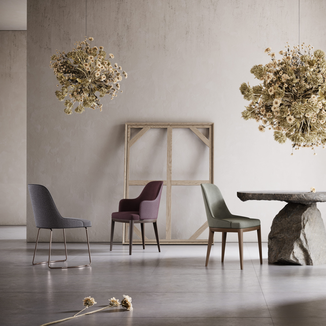 Chaise de salle à manger en velours rose | Domkapa Anna - Image 12
