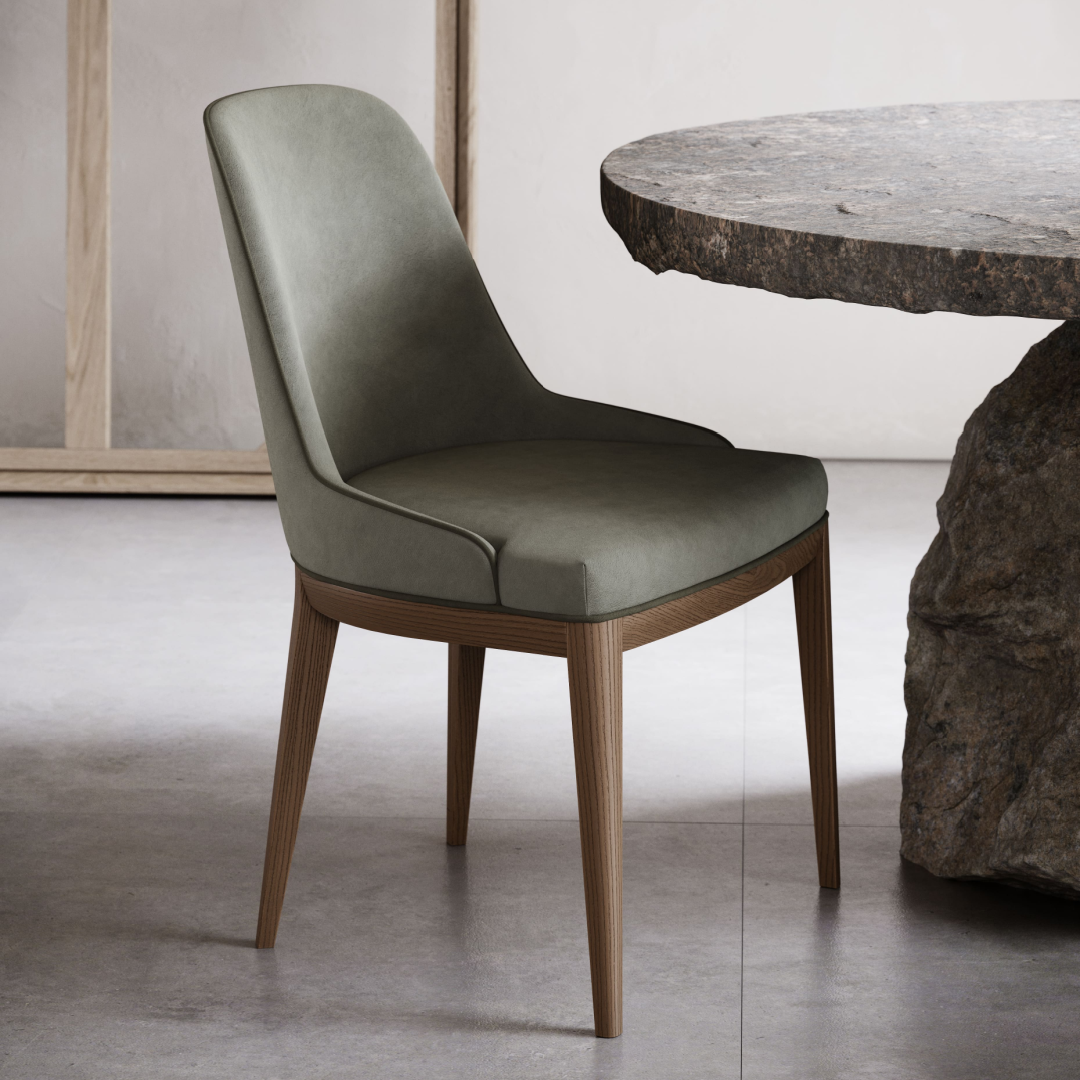 Chaise de salle à manger en velours rose | Domkapa Anna - Image 9