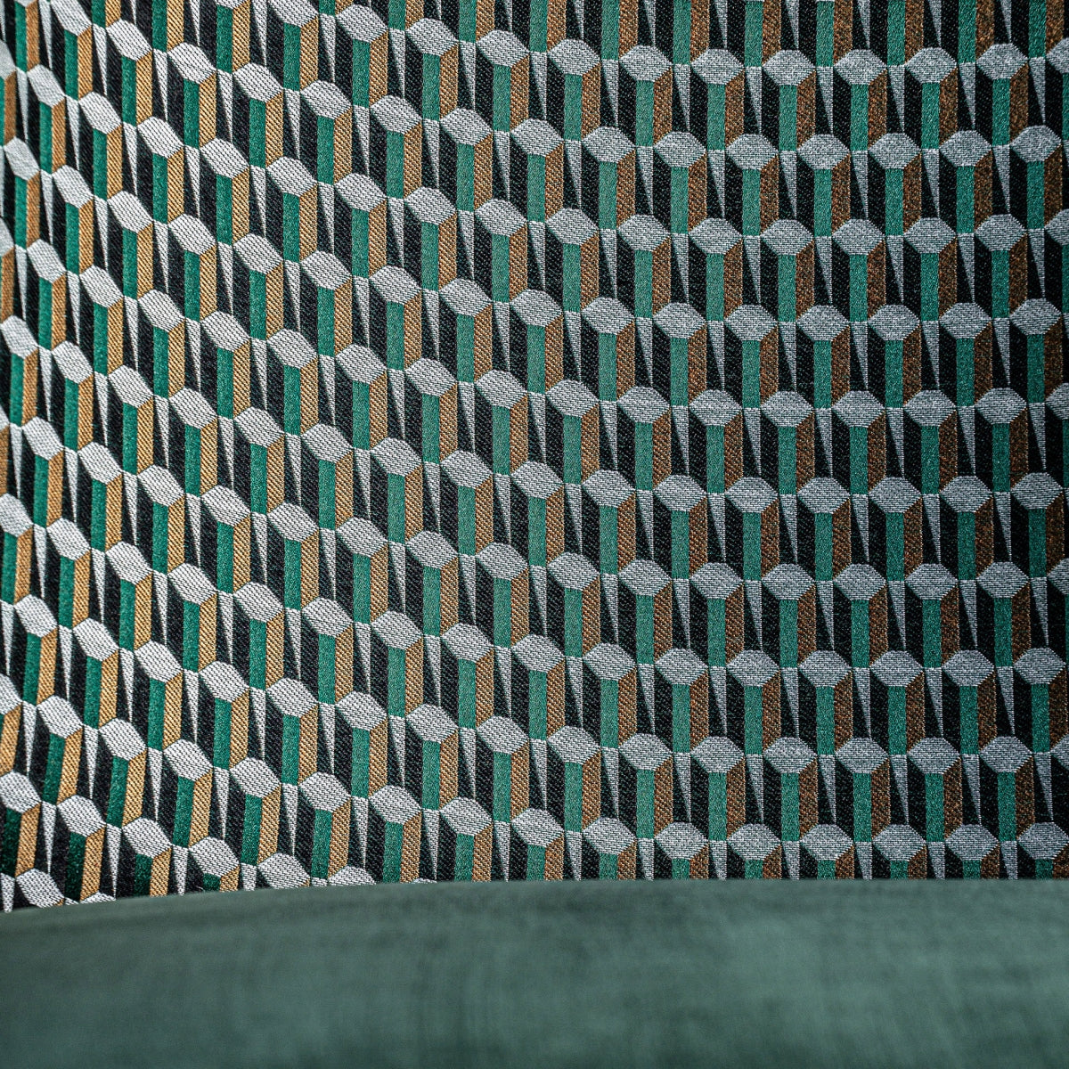 Chaise de salle à manger en velours vert | Vical Kelheim - Image 7