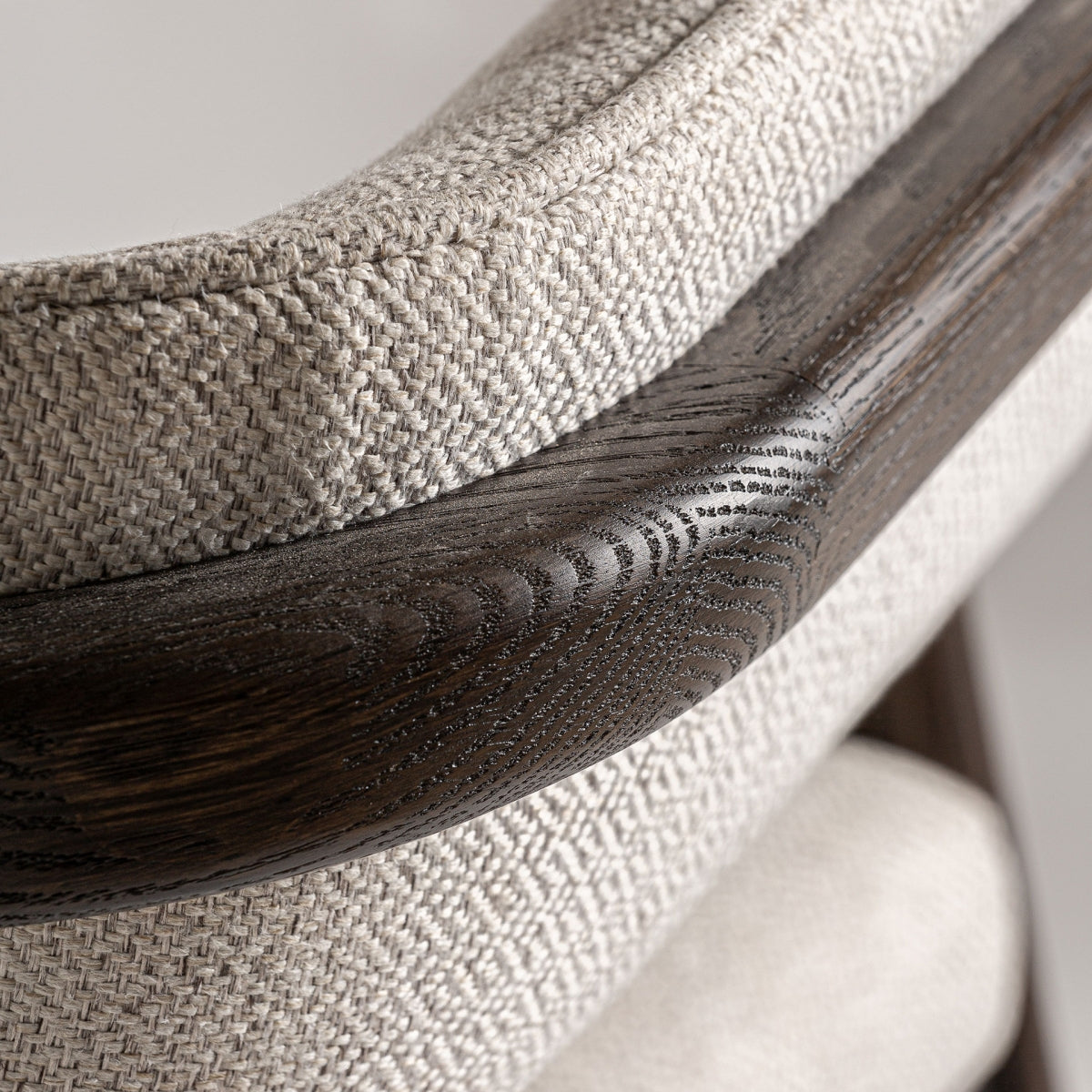 Chaise en bois de frêne et tissu beige | VICAL Jerzen - Image 2