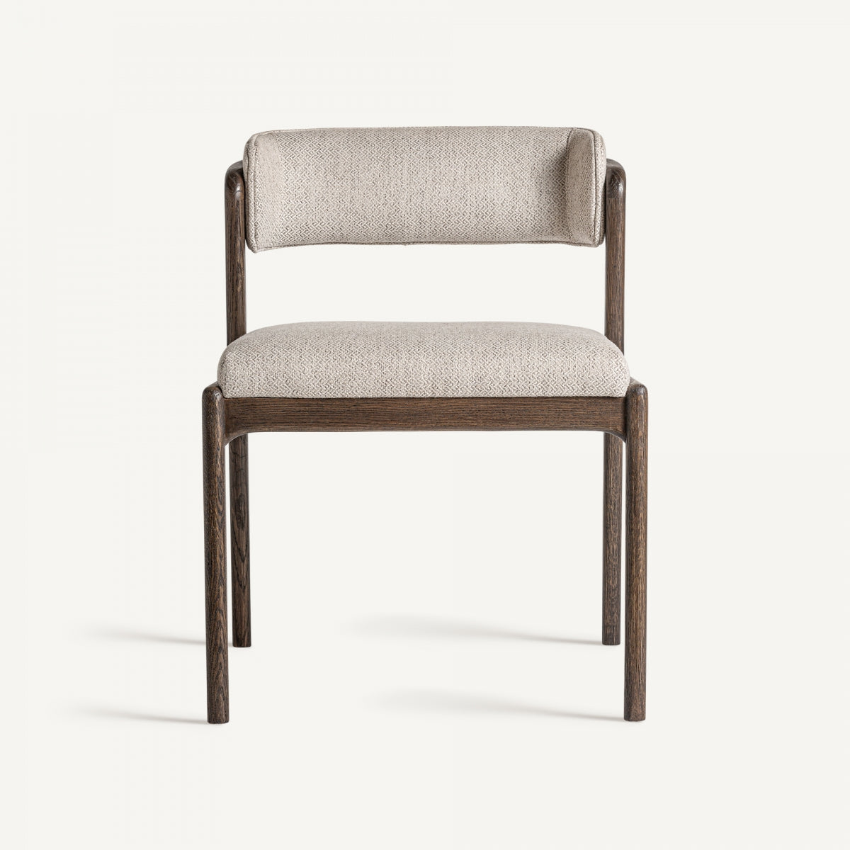 Chaise en bois de frêne et tissu beige | VICAL Jerzen - Image 3