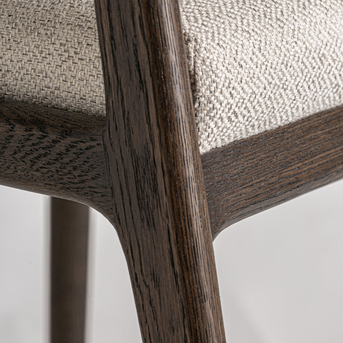 Chaise en bois de frêne et tissu beige | VICAL Jerzen - Image 4