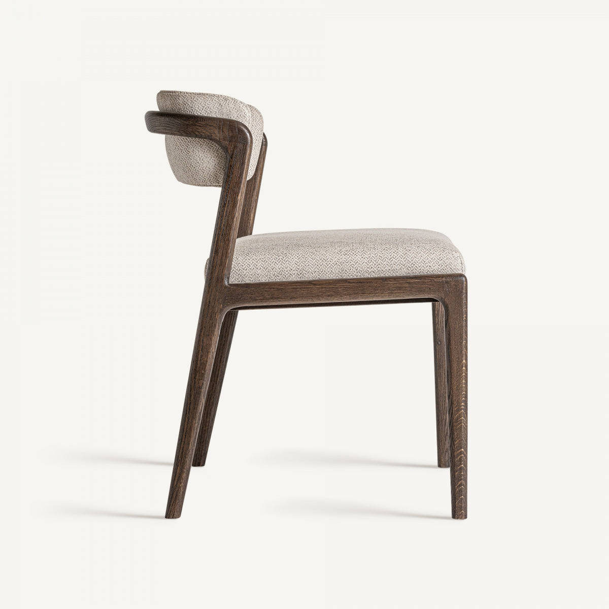 Chaise en bois de frêne et tissu beige | VICAL Jerzen - Image 5