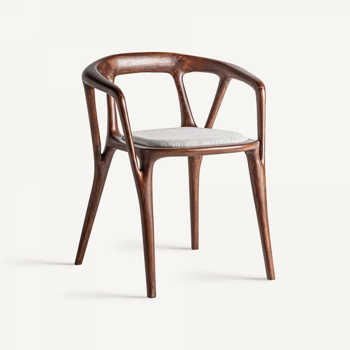 Chaise en bois de hêtre marron | VICAL Root - Image 1