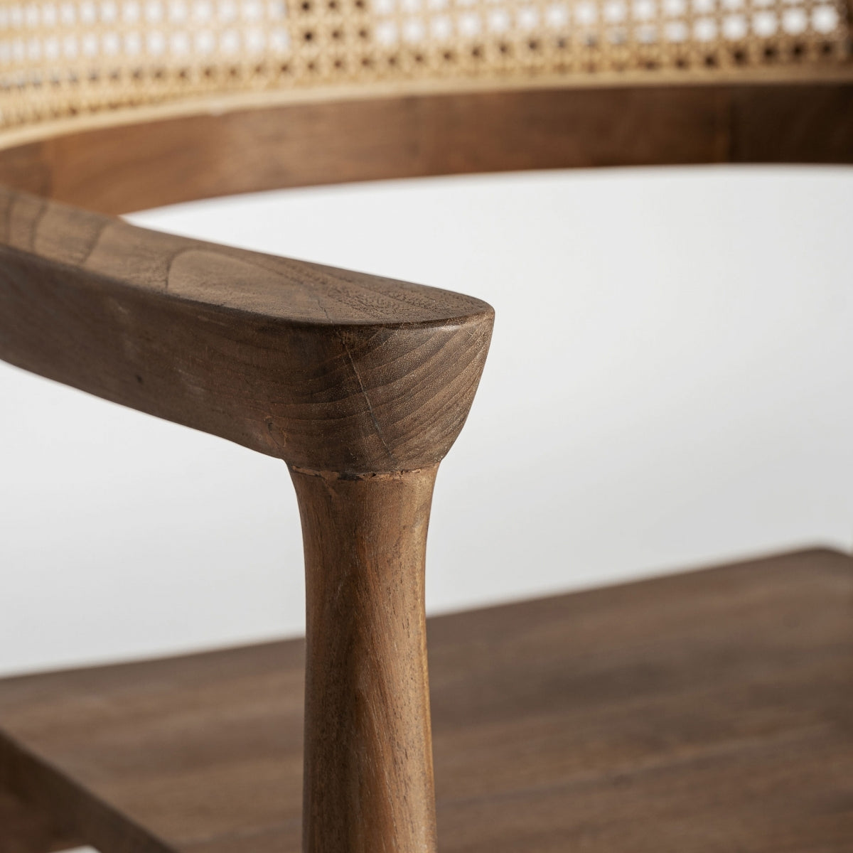 Chaise en bois de teck et rotin | VICAL Chanac - Image 6