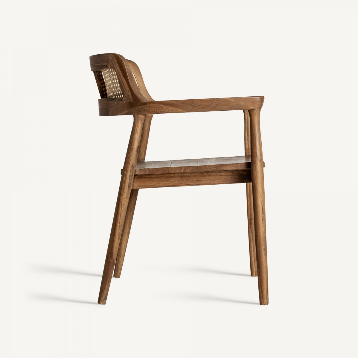 Chaise en bois de teck et rotin | VICAL Chanac - Image 7