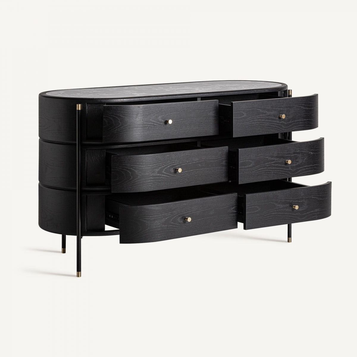 Commode en bois noir | Vical Bilzen - Image 3
