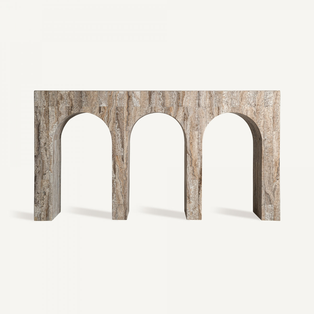 Console en travertin beige | Vical Viaud - Image 3