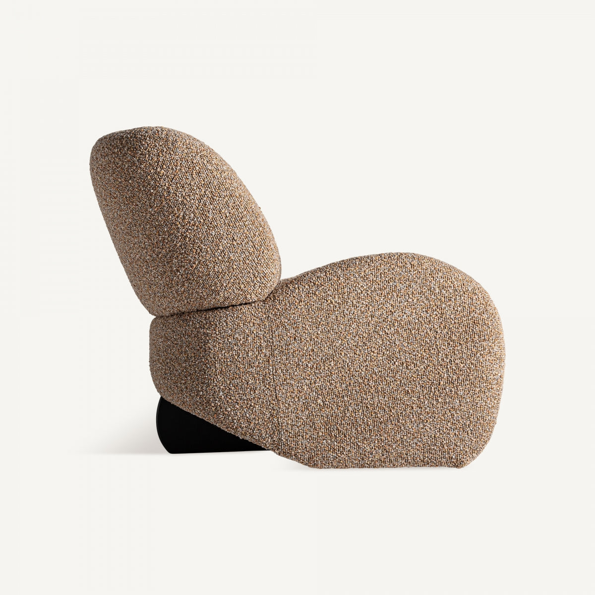 Fauteuil bouclé marron et bois de pin | VICAL Ibsen - Image 5