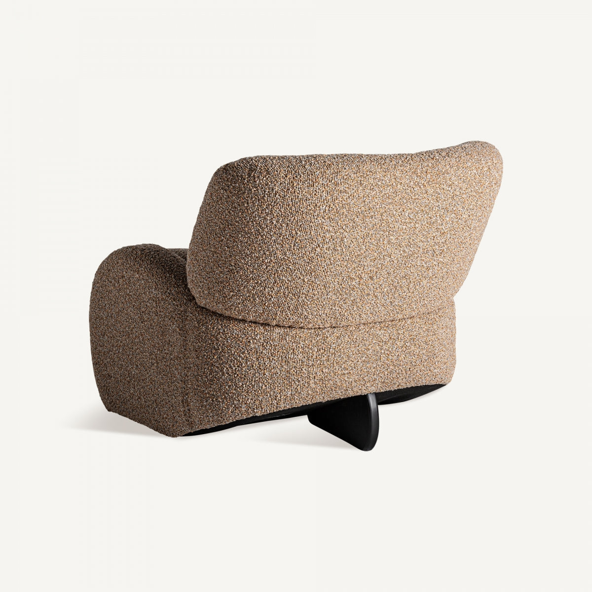Fauteuil bouclé marron et bois de pin | VICAL Ibsen - Image 7
