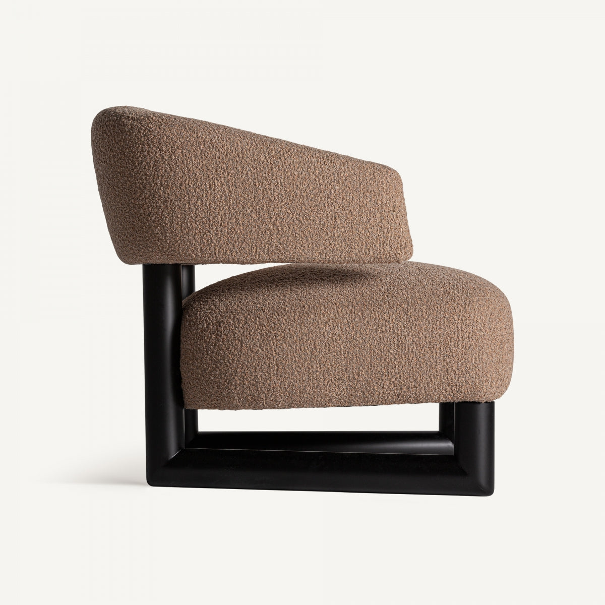 Fauteuil bouclé marron et bois de pin | VICAL Irvin - Image 6