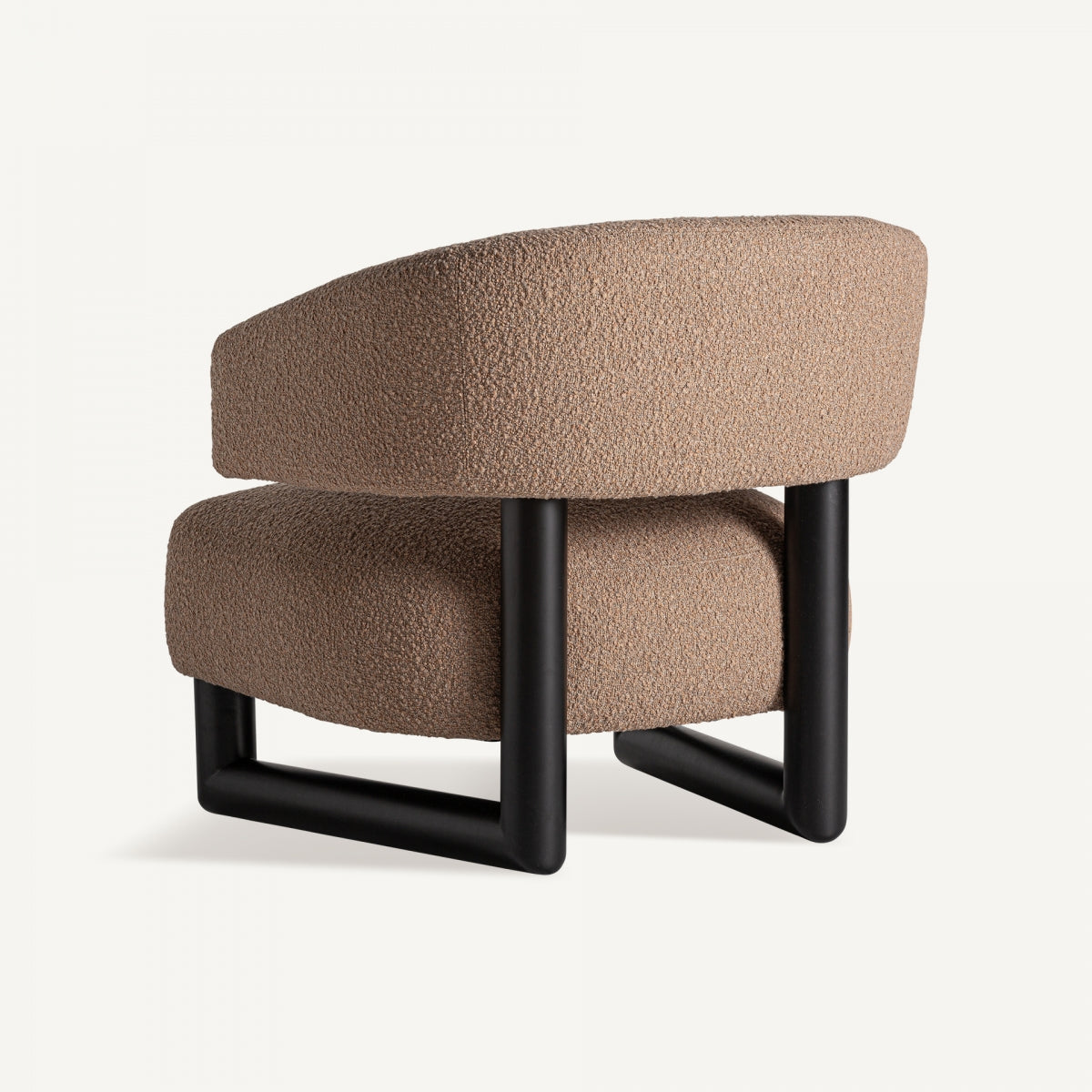 Fauteuil bouclé marron et bois de pin | VICAL Irvin - Image 8