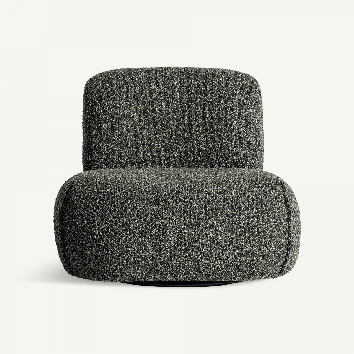 Fauteuil bouclé vert et bois de pin | VICAL Ken - Image 3