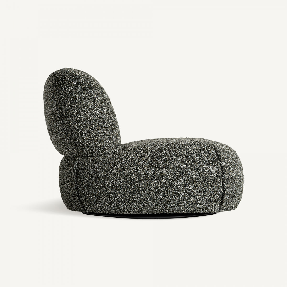 Fauteuil bouclé vert et bois de pin | VICAL Ken - Image 4