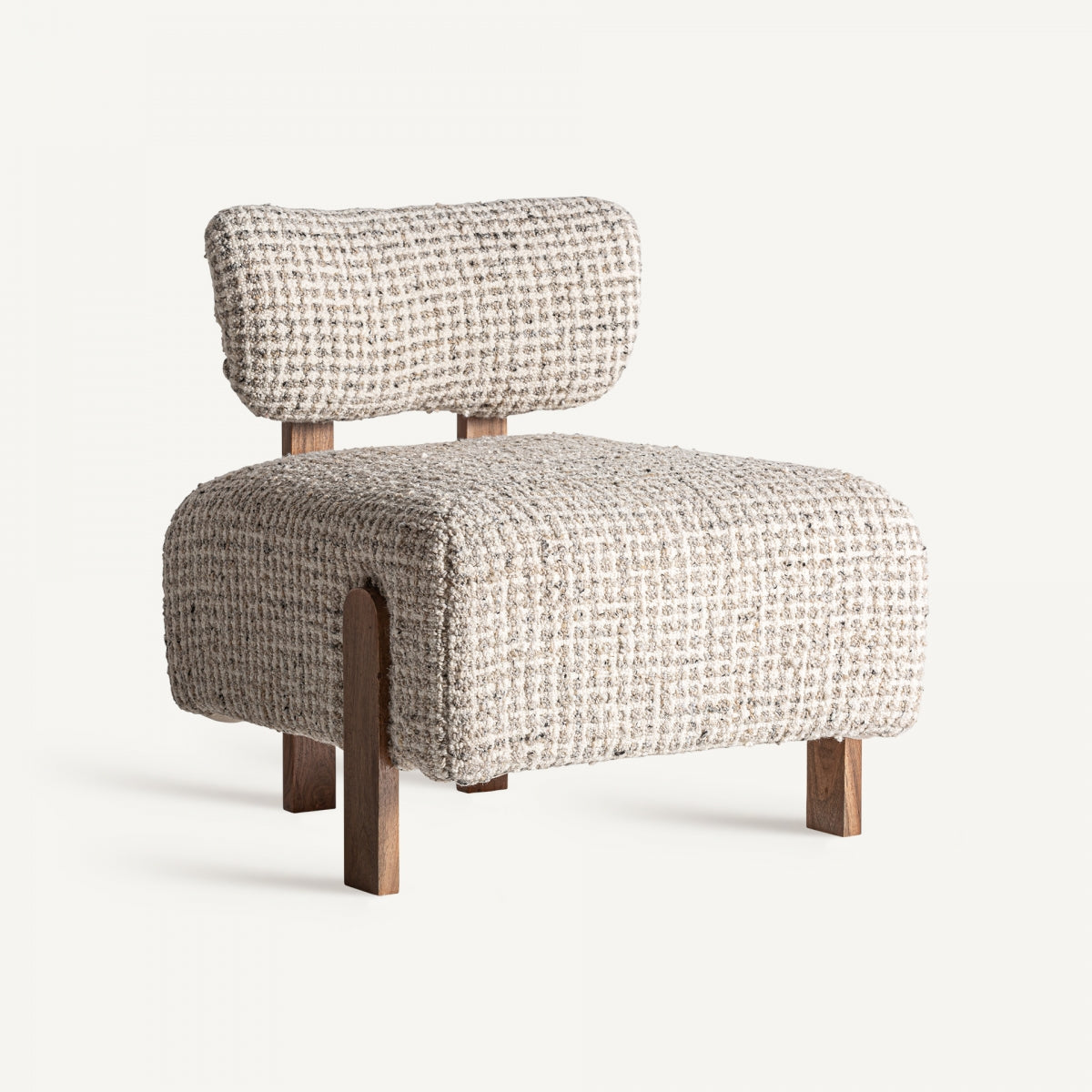 Fauteuil d'appoint en laine beige | Vical Buhl - Image 1