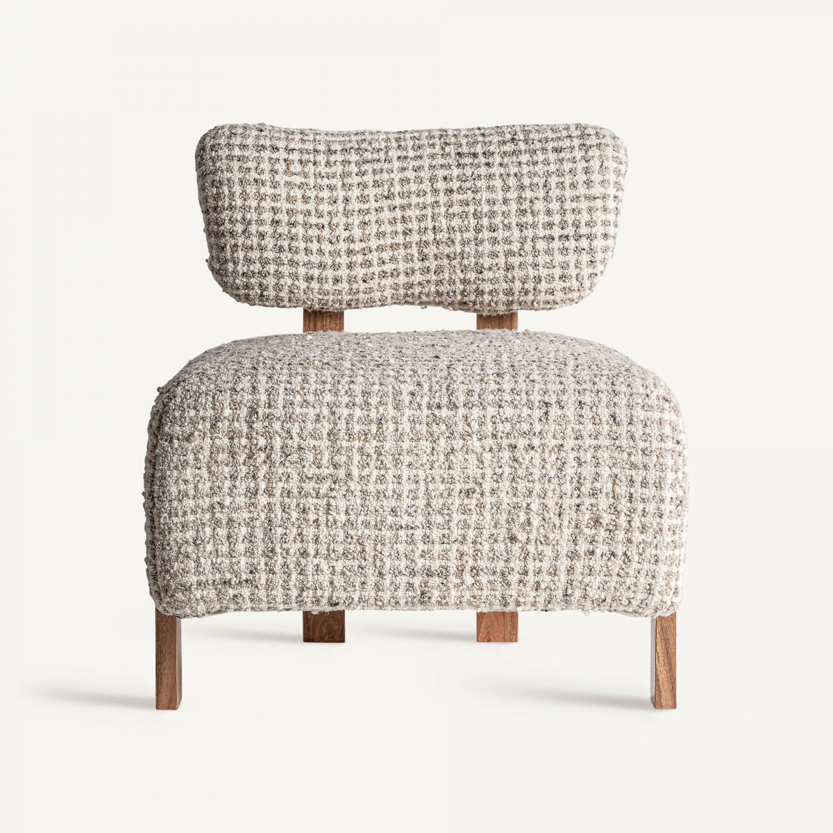 Fauteuil d'appoint en laine beige | Vical Buhl - Image 2
