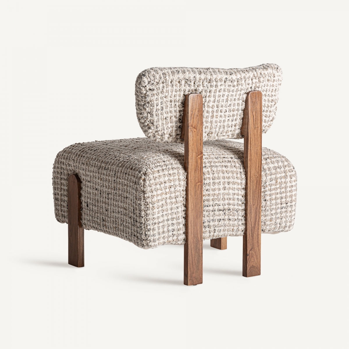 Fauteuil d'appoint en laine beige | Vical Buhl - Image 4