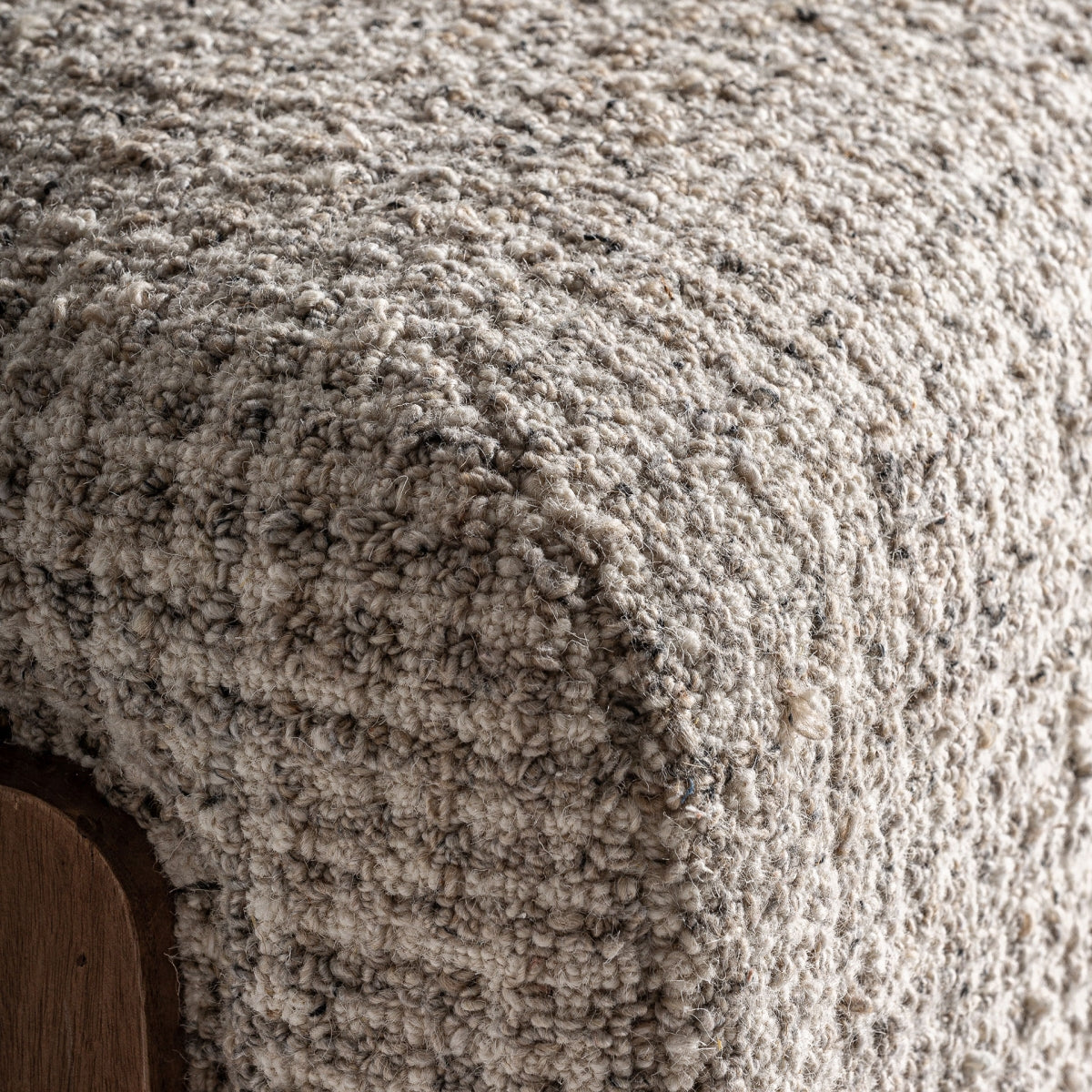 Fauteuil d'appoint en laine beige | Vical Buhl - Image 5