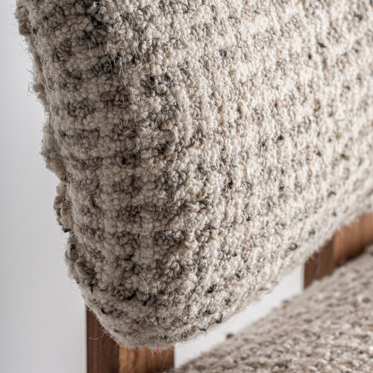 Fauteuil d'appoint en laine beige | Vical Buhl - Image 6