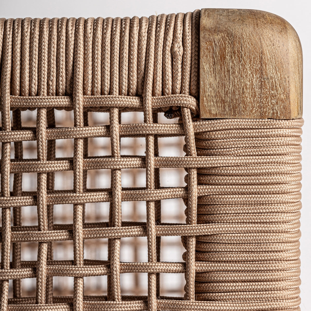 Fauteuil d'extérieur en tissu beige | VICAL Trena - Image 9