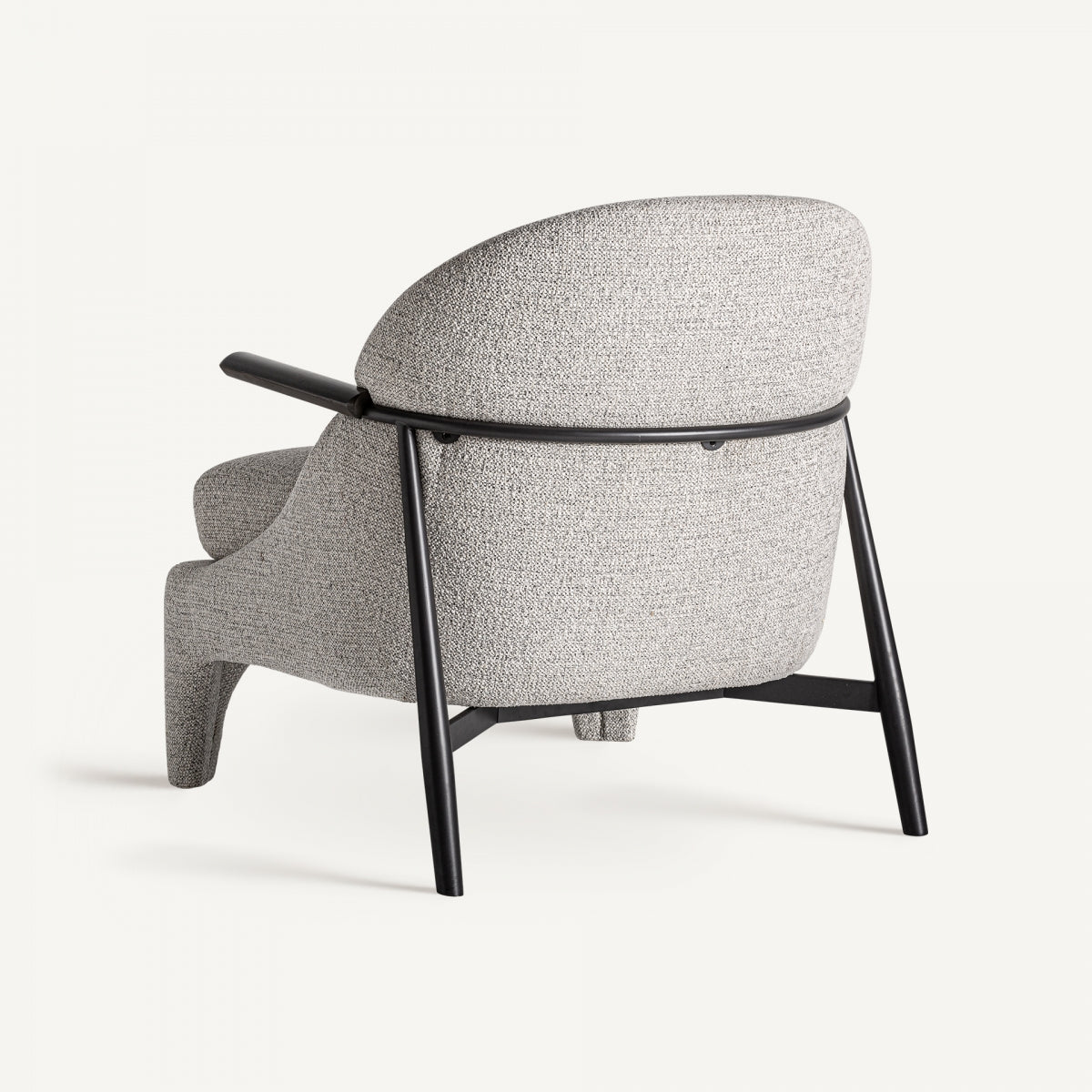 Fauteuil en tissu gris et bois de pin | VICAL Herzele - Image 6