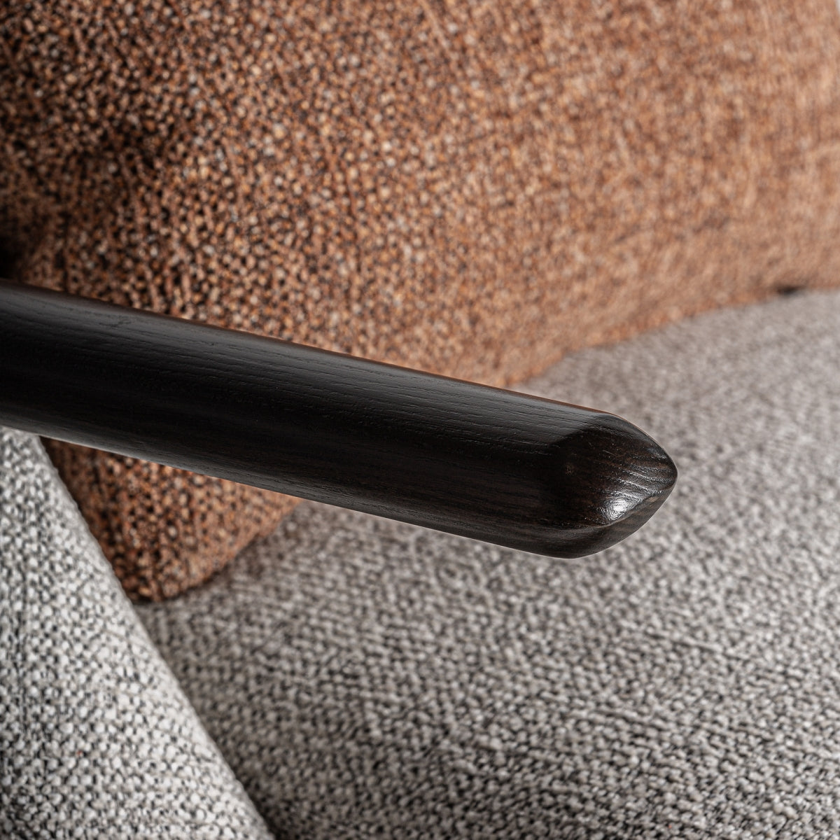Fauteuil en tissu gris et bois de pin | VICAL Herzele - Image 7