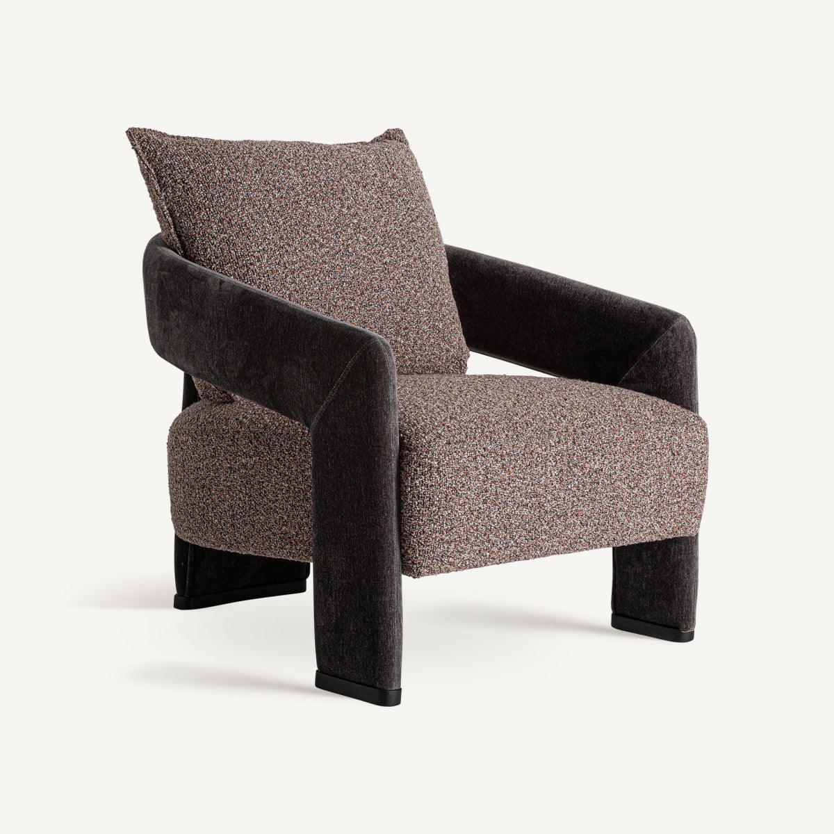 Fauteuil en tissu marron | VICAL Brakel - Image 1