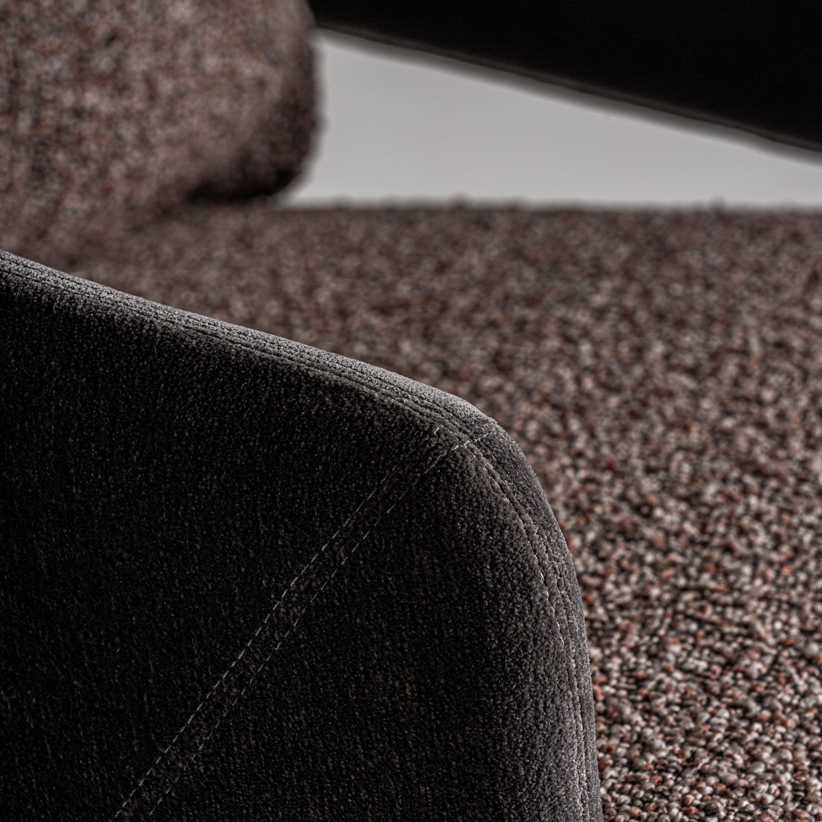 Fauteuil en tissu marron | VICAL Brakel - Image 2
