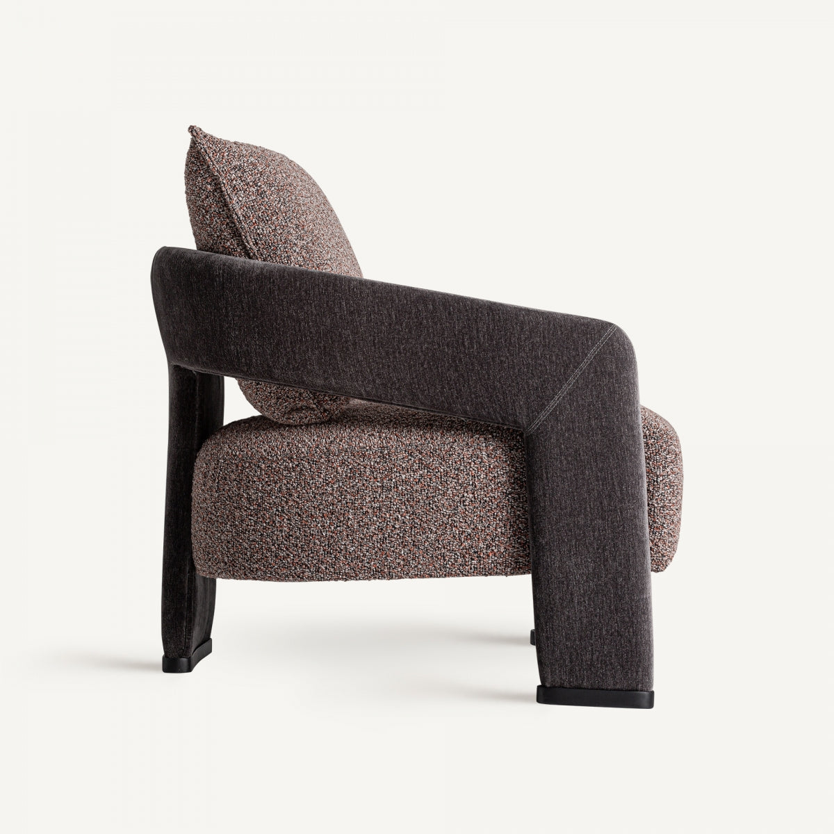 Fauteuil en tissu marron | VICAL Brakel - Image 5
