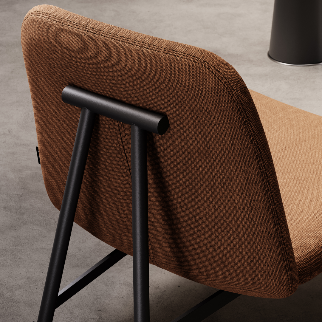 Fauteuil en tissu vert de gris | Domkapa Edison - Image 7